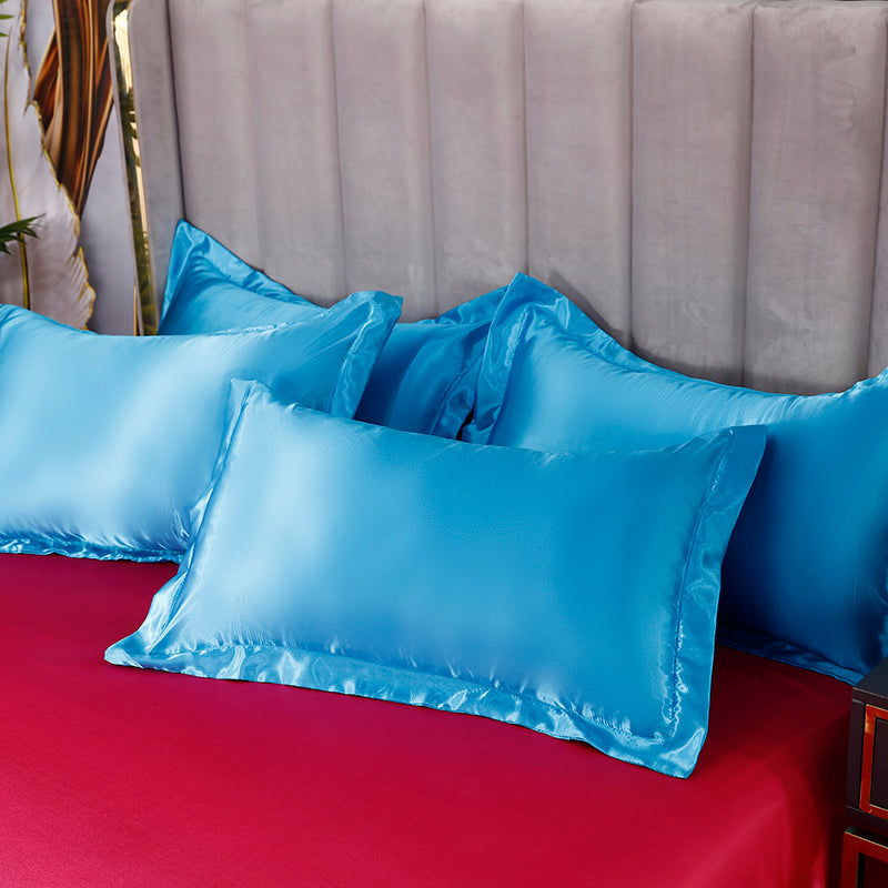 Set in seta 4 pezzi 22 Momme | Toni blu