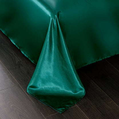 Set letto 4 pezzi - Tocco di Seta 22 Momme | Toni di verde