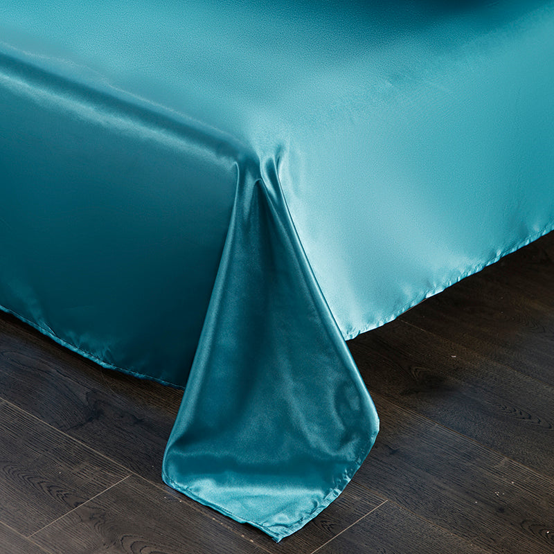 Set in seta 4 pezzi 22 Momme | Toni blu