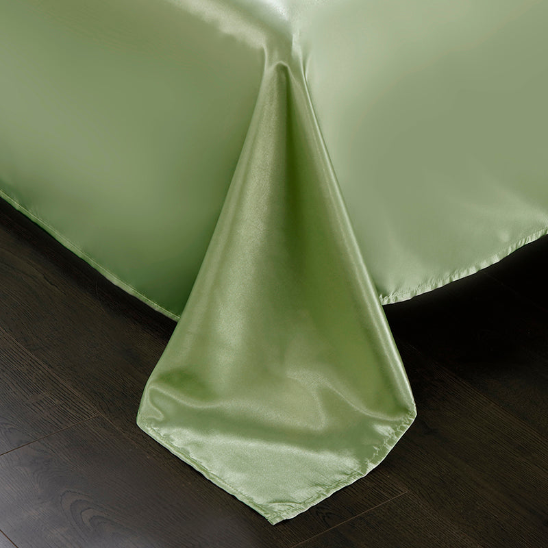 Set letto 4 pezzi - Tocco di Seta 22 Momme | Toni di verde