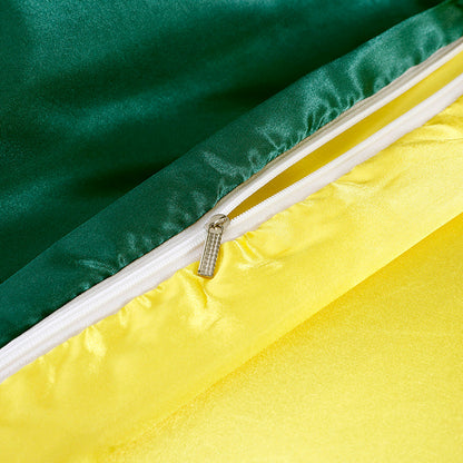 Set letto 4 pezzi - Tocco di Seta 22 Momme | Toni di verde
