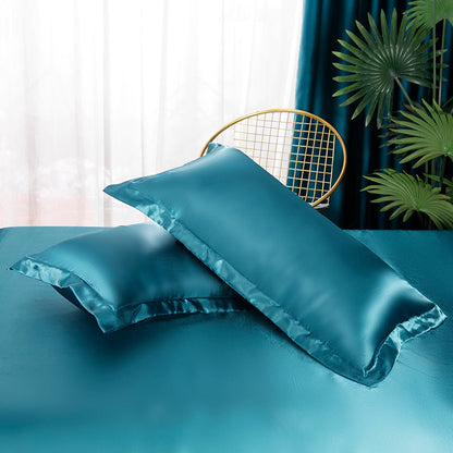 Set in seta 4 pezzi 22 Momme | Toni blu
