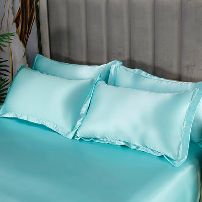 Set in seta 4 pezzi 22 Momme | Toni blu