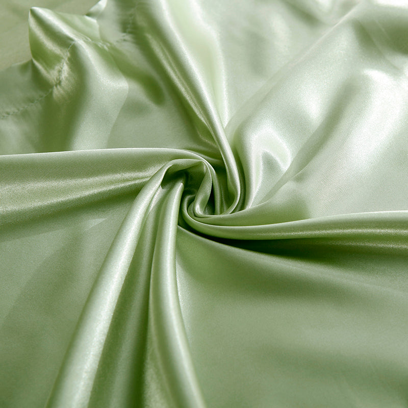 Set letto 4 pezzi - Tocco di Seta 22 Momme | Toni di verde